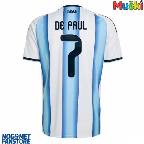 Argentina Rodrigo De Paul #7 Domaci Dres SP 2026 Kratak Rukav